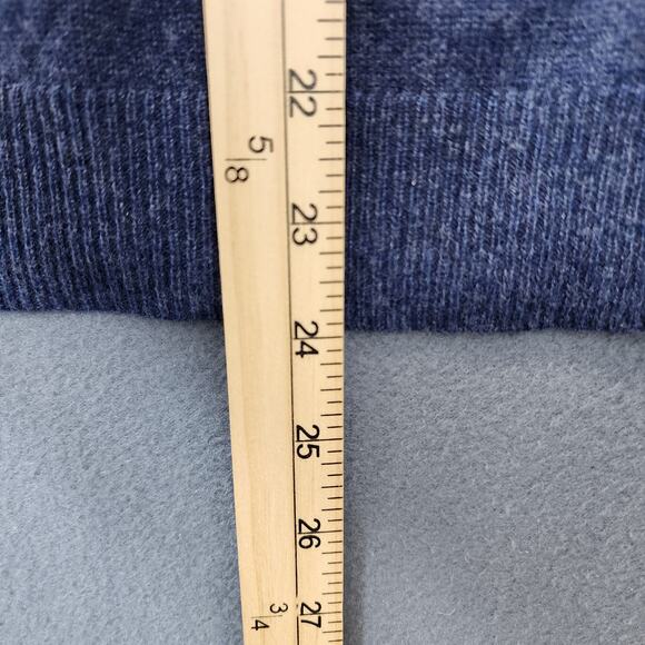 Talbots Womens Cashmere Sweater Medium Blue 3/4 Sleeve Classic Preppy Office Y2K - Picture 5 of 8